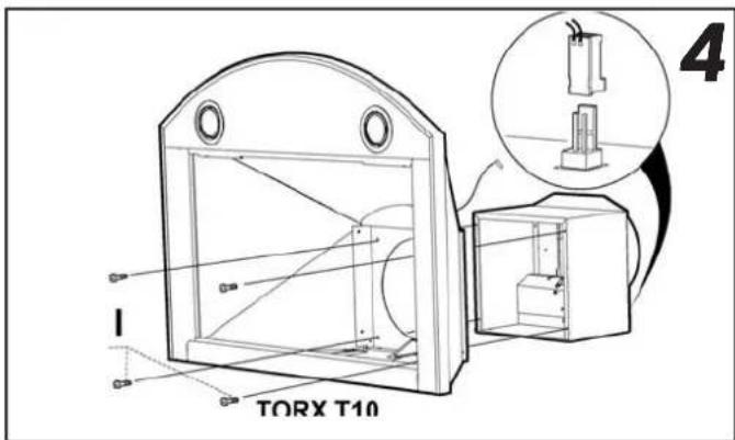 Flexit Elegant E/F - Montering av skorstein, fig. 7. - 2