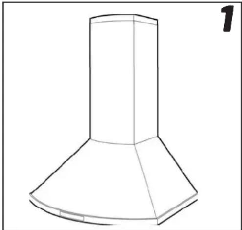 Flexit Elegant M - Montering av veggfester, merking på vegg, fig.3. - 1
