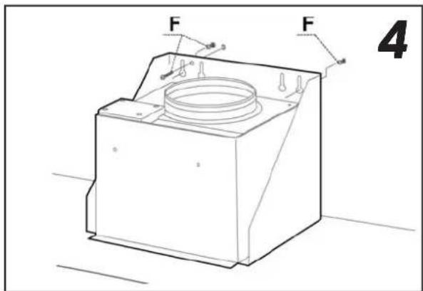 Flexit Elegant M - Montering av skorstein, fig. 6. - 2