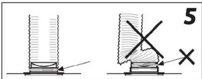 Flexit Elegant M - Montering av skorstein, fig. 6. - 4