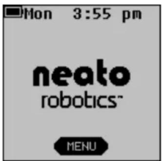 Mon 3:55 pm neato robotics™ MENU