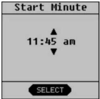 Start Minute 11:45 am SELECT