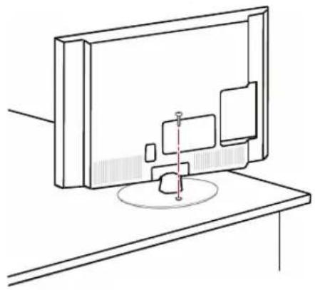 LG 37LN548C-ZA - TV:n kiinnittäminen pöytään - 1