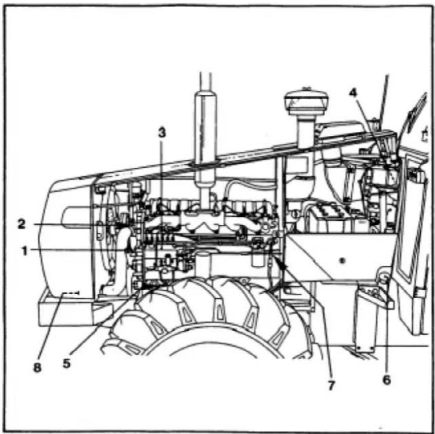 Valmet 605 - Kuva vasemmalta 505-805: - 1