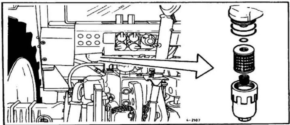 Valmet 605 - Tarkista etuakselin planeettapyörästöjen öljymäärä (4-vetomallit) - 1