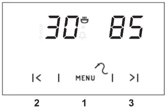 30 85 |< | MENU >| 2 1 3