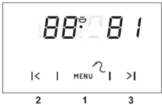 88:81 |< | MENU >| 2 1 3