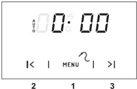 AUTO 0:00 |< | MENU >| 2 1 3