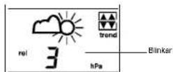 Suomen Lämpömittari 7810 - VÄDERSYMBOLENS KÄNSLIGHET: - 1