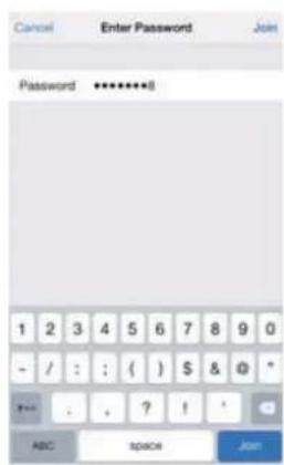 Cancel Enter Password Join Password *********8 1 2 3 4 5 6 7 8 9 0 - / : : ( ) $ & @ * + - . + ? ! + ABC space Join