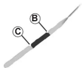 C B