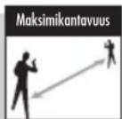 COBRA MicroTalk Malli MT 725 - microTALK® -radiopuhelimen kantavuus - 1
