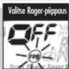COBRA MicroTalk Malli MT 725 - Roger-piippauksen kytkeminen päälle ja pois päältä: - 2