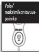 COBRA MicroTalk Malli MT 725 - Näyttö valaistaan seuraavasti: - 1