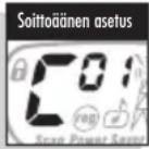 COBRA MicroTalk Malli MT 725 - Roger-piippauksen varmistusmerkki - 2