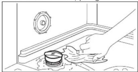 Husqvarna-Electrolux QB6268W - Fylla salt i saltbehållaren - 2