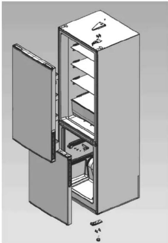 Helkama HJK301A+ - Oven avautumissuunnan vaihto - 2