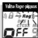 MicroTalk MT 975 - Roger-piippauksen kytkeminen päälle ja pois päältä: - 1