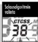 MicroTalk MT 975 - CTCSS-salausalgoritmin valitsemiseksi: - 2