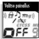 MicroTalk MT 975 - Näppäinäänten kytkeminen päälle ja pois päältä: - 1