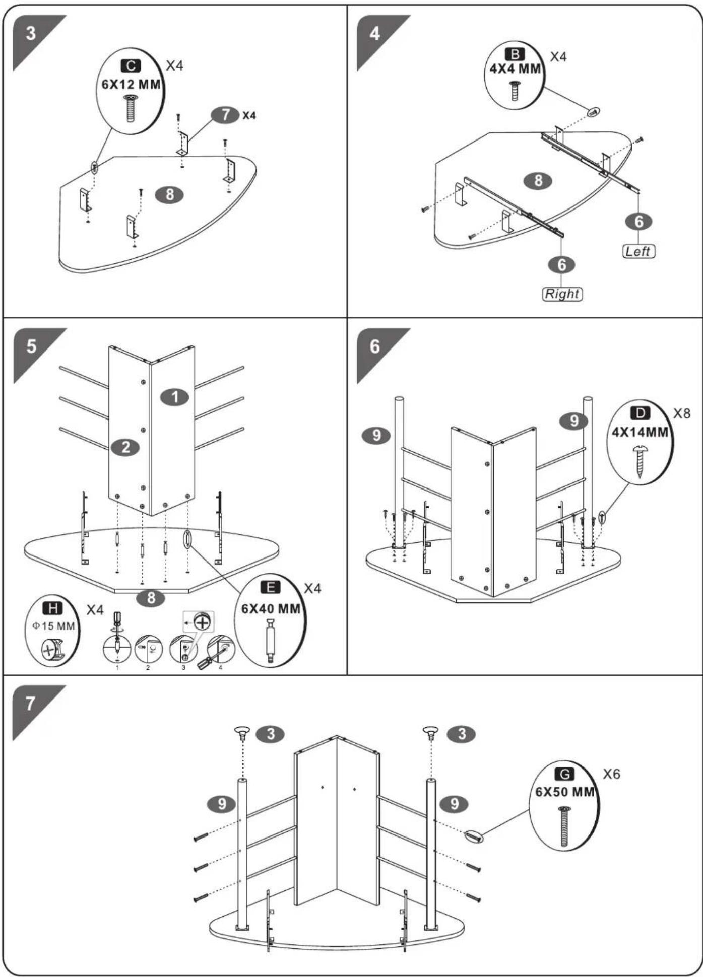 Piranha PC8 - 6X40MM BOLT INSTALLATION AS BELOW: - 10
