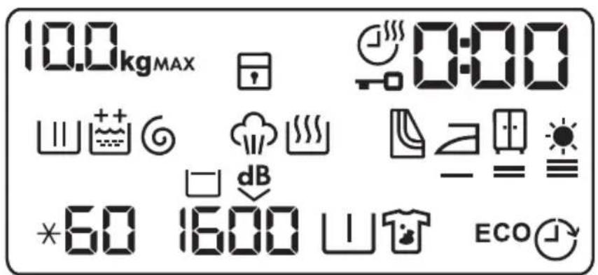10.0kgMAX 0:00 *60 1600 ECO