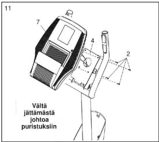 11 Vältä jättämästä johtoa puristuksiin
