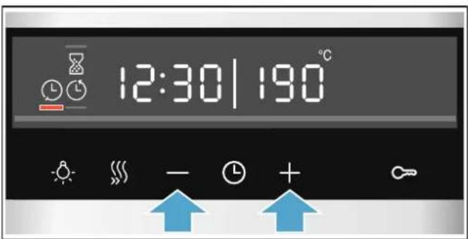 12:30|190°C ← - + ←