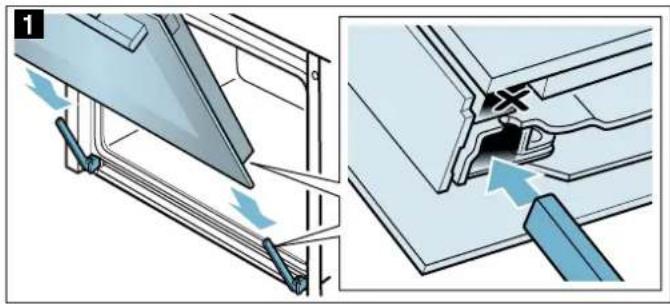 BOSCH HBT278CS0S - Laitteen luukun asennus - 1