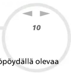 10 opöydällä olevaa