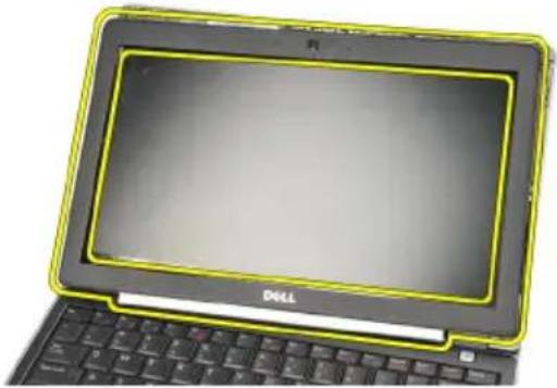 DELL Latitude E6220 - Näytön kehyksen irrottaminen - 3