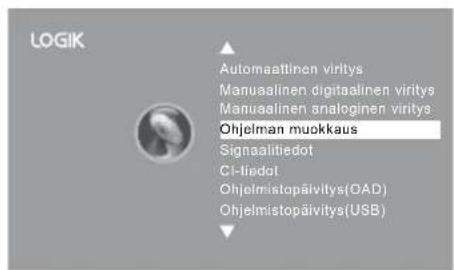 Logik L26HED12N - Ohjelman muokkaus (ATV/DTV-tila) - 4