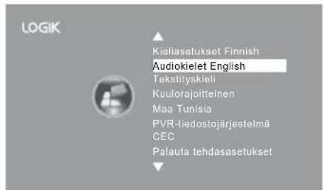 Logik L26FE12N - Audiokieli (DTV-tila) - 2