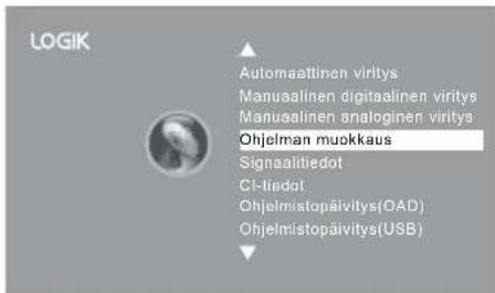 Logik L26FE12N - Ohjelman muokkaus (ATV/DTV-tila) - 4