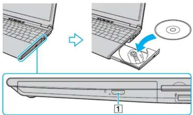 SONY Vaio VGN-SZ5XN - Optisen levyaseman käyttäminen - 1