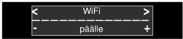 < WiFi > - päälle +