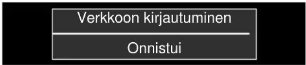 Verkkoon kirjautuminen Onnistui