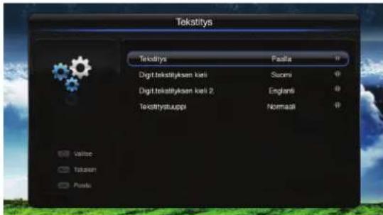 PIONEER L55S3D13N - Tekstitys - asetukset - 2