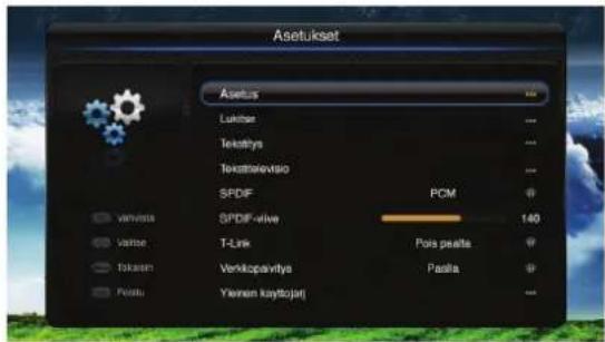 PIONEER L55S3D13N - Asetusvalikko - asetukset - 1