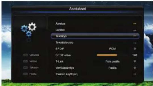 PIONEER L55S3D13N - Tekstitys - asetukset - 1
