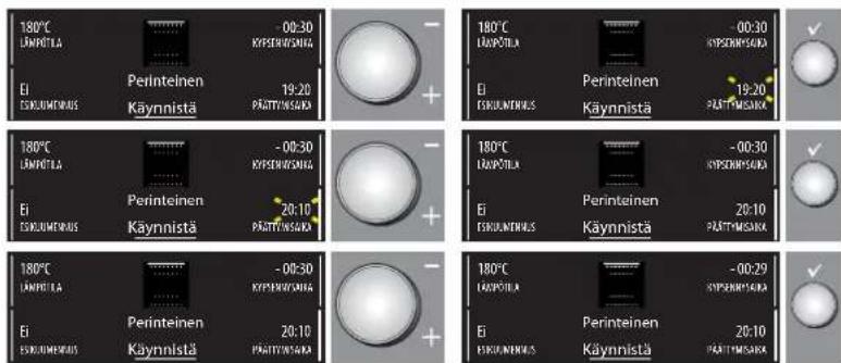 WHIRLPOOL AKZM 764/WH - KYPSENNYSAJAN PÄÄTTYMISEN / AJASTUKSEN MÄÄRITTÄMINEN - 1