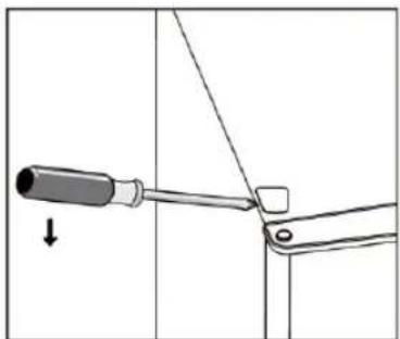 Helkama HPK60A+ - Byt dörrens hängning - 3