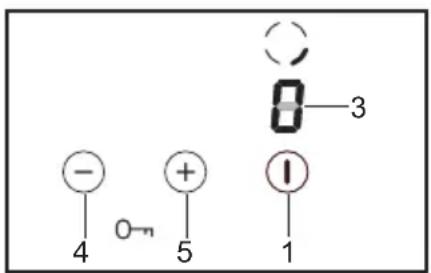OSBY IH6 - Keittotason kytkeminen päälle - 1