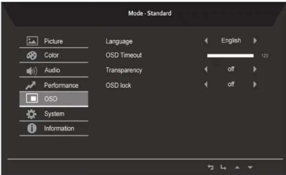 ACER EEB225Q - OSD-asetuksen säätäminen - 1