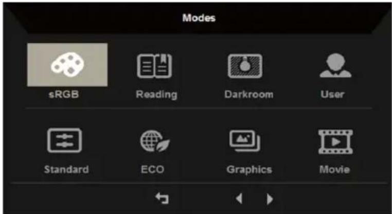 ACER EEB225Q - Asetuksen säätäminen Mode Management -valikko - 1
