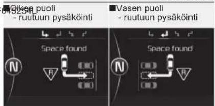 Oisea puoli - ruutuan pysäköinti Vasen puoli - ruutuan pysäköinti Space found Space found