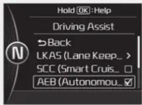 KIA Optima Plug-In Hybrid (2016) - Järjestelmän asettaminen ja aktivointi - 1