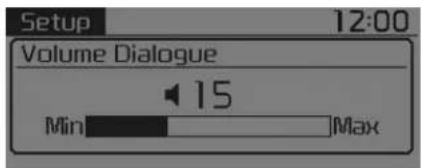 Setup 12:00 Volume Dialogue 15 Min Max