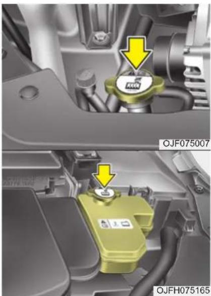 KIA Optima Plug-In Hybrid (2016) - Suositeltu jäähdytysneste - 1