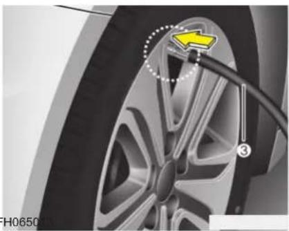 KIA Optima Plug-In Hybrid (2016) - Renkaan pikakorjaussarjan käyttö - 3